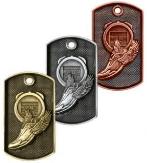 Athletics dog tag medals