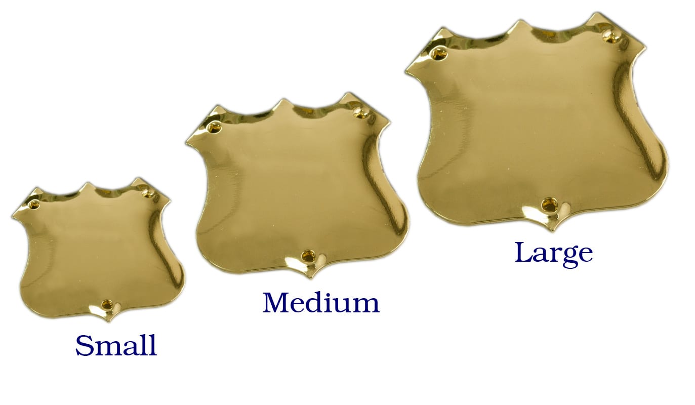 Side Shield Domed - Gold Brass - Image 2