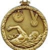 swimming antique medal