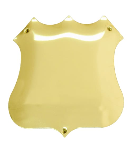 Side Shield Domed – Bright Gold  (SH-DM GOLD)