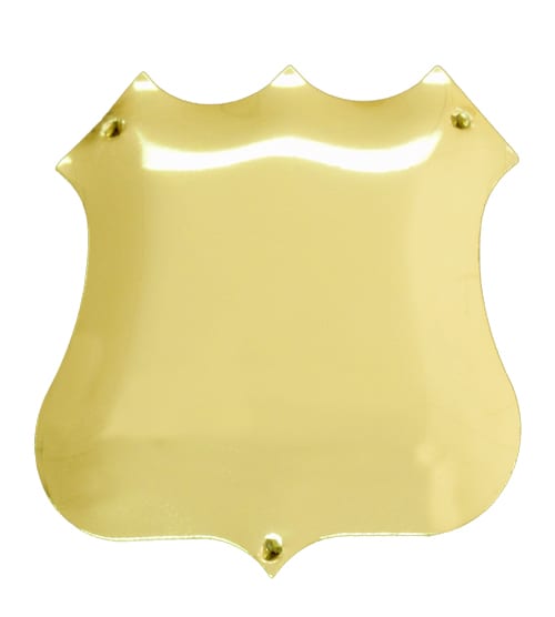 Side Shield Domed - Bright Gold  (SH-DM GOLD)