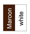 Maroon – White