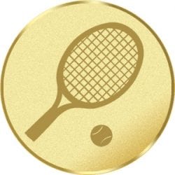 Tennis Gold Metal – 25mm
