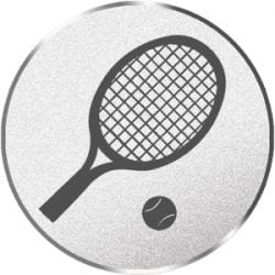 Tennis Silver Metal – 50mm