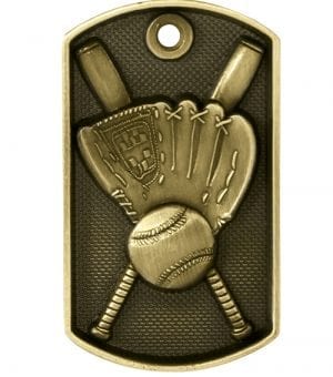 Softball/Baseball Medal - Dog Tag