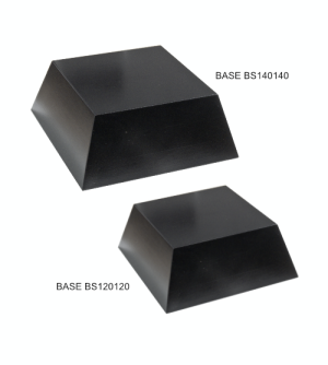 Alternative view of Black Taper Square Bases