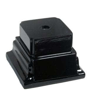 Glossy Black Resin Bases