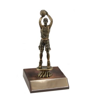 Basketball - Antique Gold Male & Base
