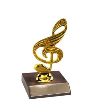 Gold Music Treble Clef