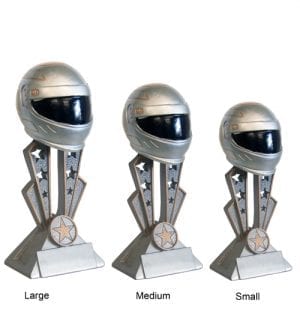 Alternative view of Motorsport Silver Helmet