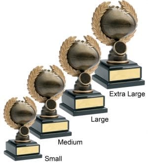 Alternative view of Rugby Ball & Wreath