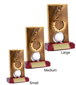 Alternative view of Golf Spinner Trophy