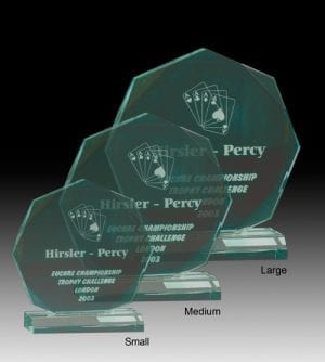 Alternative view of Diamond Cut Octagon Award