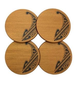 Kauri Coaster Set - Dolphin