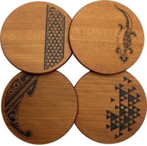 Kauri & Paua Coaster Set - Mixed