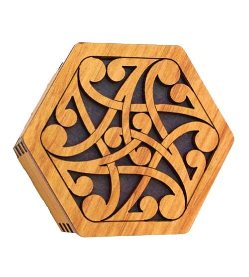 Hexagonal Box - Koru