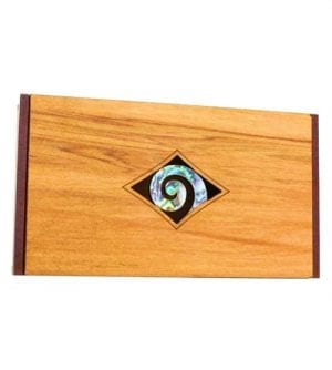 Rimu Trinket Box - Paua Koru