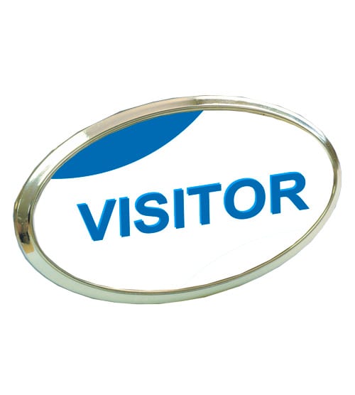 Oval Badge - Silver