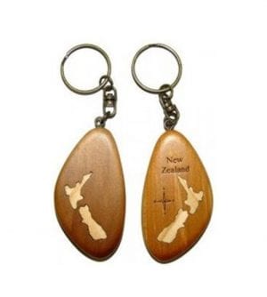 Alternative view of NZ Map Keychain