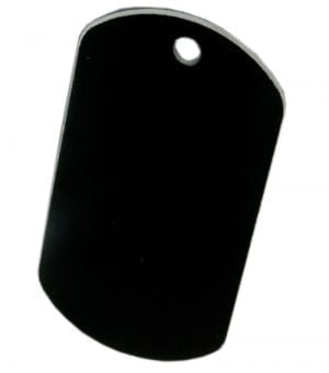 Blank Dog Tag - Black