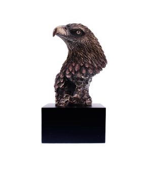 Bronze Eagle Head Bust