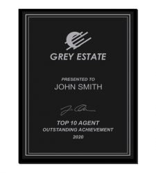 Black & Silver Plate