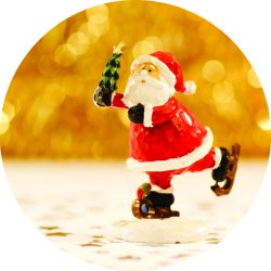 Skating Santa