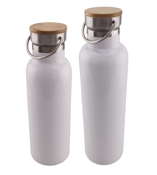 Double Wall Water Bottle White