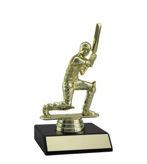 Cricket - Gold Batsman Kneeling & Base