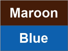 Maroon - Blue