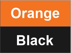 Orange - Black
