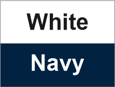 White - Navy
