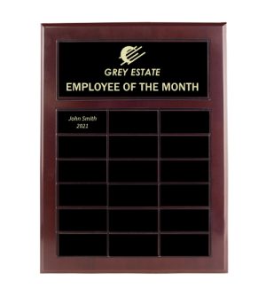 Alternative view of Perpetual Plaque for Achievement – 18 Plates