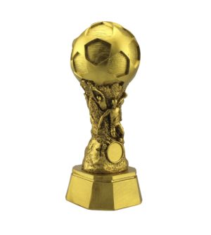 Alternative view of Gold Football Pedestal Award