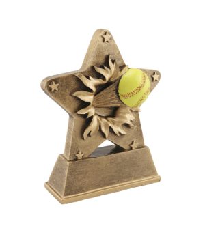Alternative view of Softball - Star Burst Trophy